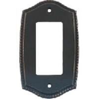 Single Rocker Switch Plate, Oil Rubbed Bronze
