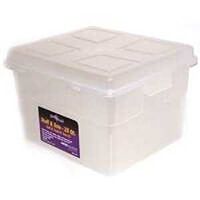 Plastic Stuff & Tote, 35 Qt Clear