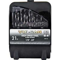 Hi Speed Steel Drill Bit Set, 1/16in.-3/8in.
