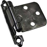 self-closing overlay hinge, antique nickel