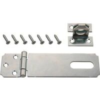 Fixed Safety Hasp, 3 1/2in. Zinc