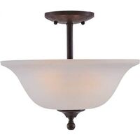 Two Light Ceiling Fixture, Bronze