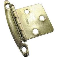 Decorative Overlay Hinge, 3/8in. Brass