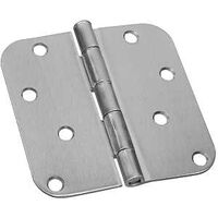 radius hinge, 4in. x 4in. x 5/8in. nickel