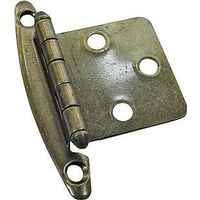 decor overlay hinge, antique brass
