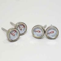 THERMOMETER BUTTONS SS SILVER 