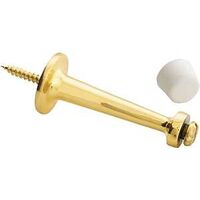 Rigid Door Stop, Solid Brass