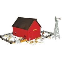 john deere western barn set, 1:64