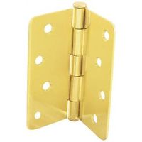 door hinge 4in. satin 1/4in. radius