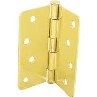 door hinge 4in. satin 1/4in. radius