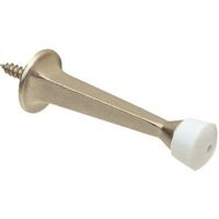 rigid door stop, 3in. satin nickel