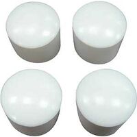 Plastic Leg Tips White, 1 1/4in.