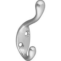 Coat & Hat Hook, Nickel