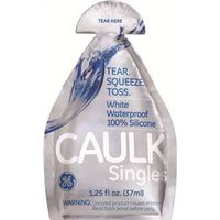 silicone caulk singles, 1.25 oz white