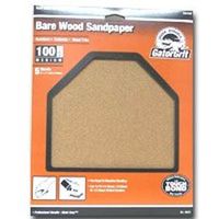 garnet sandpaper, 100 grit 9in. x 11in. 5 pk   