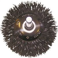 circular flared wire end brush, 1/4in.