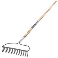 Sixteen Tine Bow Rake with Wood Handle, 60in.