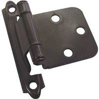 face mount overlay hinge, bronze