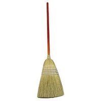 Heavy Duty Corn Broom, Red