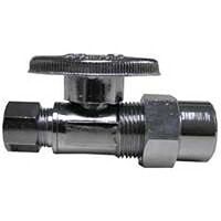 CPVC x Compression Straight Valve, 1/2" x 3/8"