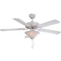 ceiling fan white with light, 52in.  