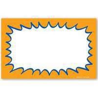 starburst signs, 3 1/2in. x 5 1/2in.