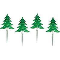 christmas tree path lights, green & white