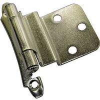 Imperial Face Mount Self Closing Hinge, Nickel Plated