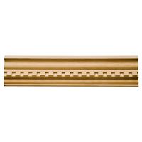 crown moulding with dentil pattern, 2 3/4in. x 96in.