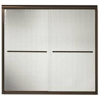 finesse sliding shower doors, 60in. bronze