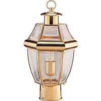 3688199 - POL. BRASS 1LIGHT POST LANTERN