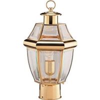 Boston Harbor Post Lantern, Polished Brass
