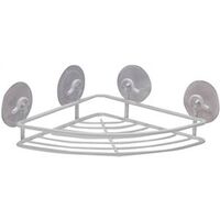 Corner Shower Shelf, White 2 1/4"