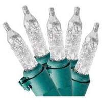 mini christmas light set, 50in. white