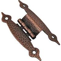 Decorative Hinge, Antique Copper