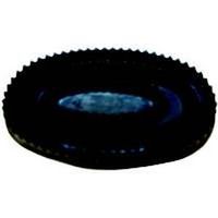 junior hard rubber curry comb brush, black