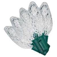 led c9 christmas lights, 25 clear