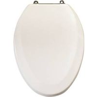 TOILET SEAT ELONG 19IN WHT/CRM
