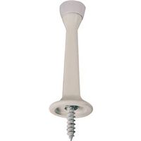 rigid door stop, 3 1/8in. white