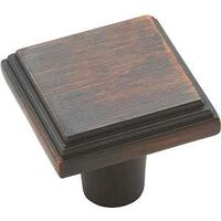 Stepped Classic Manor Cabinet Knob, 1in. Bronze