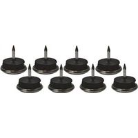 metal base glides with cushion, 3/4in.