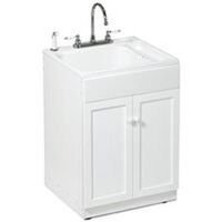 utility sink cabinet kit, white