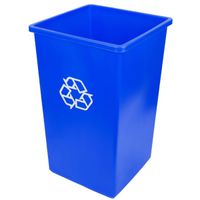 Continental Swingline Square Recycling Trash Receptacle