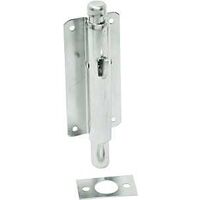 Steel Foot Bolt Bright Zinc, 6"