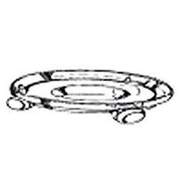 clear plant caddy, 13in.