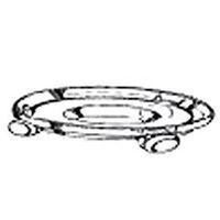 clear plant caddy, 13in.