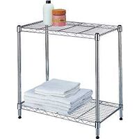two shelf stacker, chrome