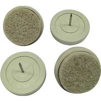 nail on felt guard furniture glide, 1 1/2in. almond