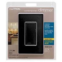 Diva Single Pole Dimmer Switch, Black