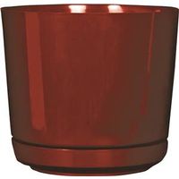 gloss full depth  planter, burgundy 8in.